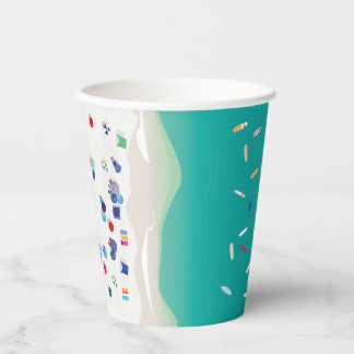 Surf Omhoog Zomer Strand Party Paper Cup Papieren Bekers