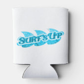 Surf op aqua blue golven blikjeskoeler (Achterkant)