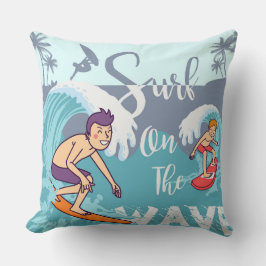 Surf op de golf kussen