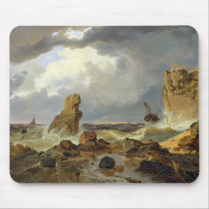Surf op een Rocky Coast, 1835 Muismat