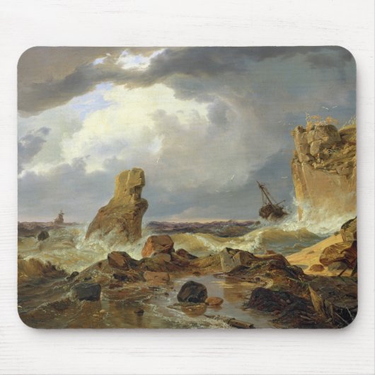 Surf op een Rocky Coast, 1835 Muismat (Voorkant)