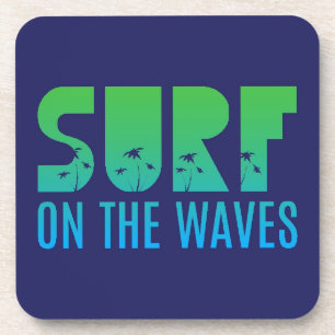 Surf op het Poster Waves Bier Onderzetter