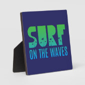 Surf op het Poster Waves Fotoplaat (Voorkant)