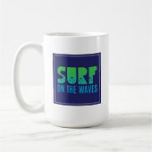 Surf op het Poster Waves Koffiemok (Links)