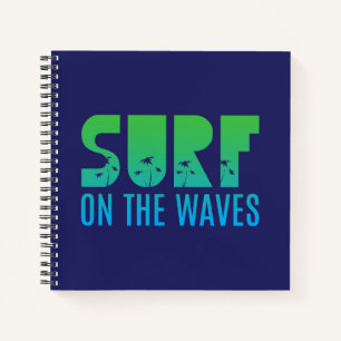 Surf op het Poster Waves Notitieboek