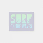 Surf op het Poster Waves Post-it® Notes (Voorkant)