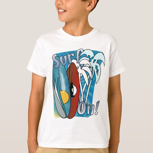 Surf op Kinder T-Shirt (Voorkant)