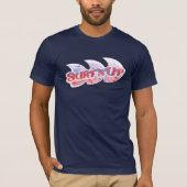 Surf Op mannen rood & blauw t-shirt (Voorkant)