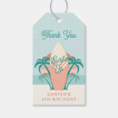 Surf op strand op dag Labels cadeau Cadeaulabel (Voorkant)