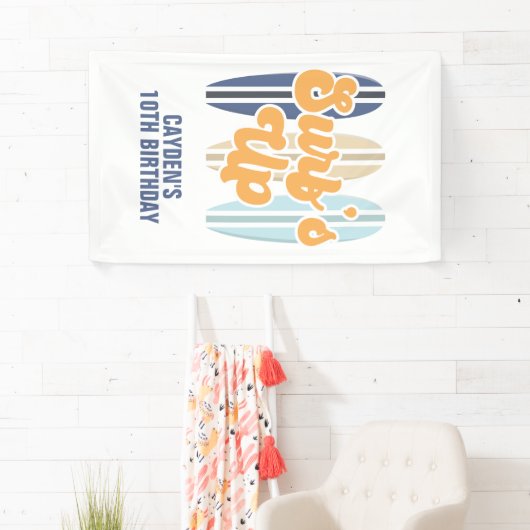 Surf op strandstralen spandoek (Insitu)