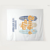 Surf op strandstranspanner wandkleed (Voorkant (horizontaal))