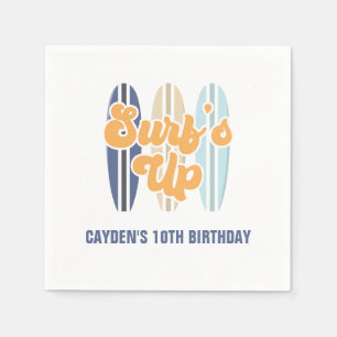 Surf op surfplankstrand - Birthday - Klassieke ron Servet