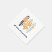 Surf op surfplankstrand - Birthday - Klassieke ron Servet (Hoek)