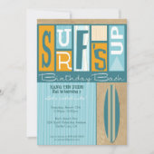 Surf op uitnodiging van Birthday (Voorkant)