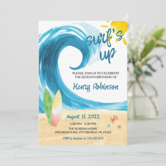 Surf op uitnodiging van de Dag van de Surfer Beach (Staand voorkant)