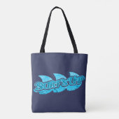 Surf Opblauw surfers canvas tas (Achterkant)