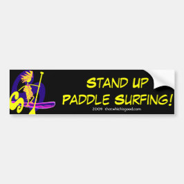 Surf opstand-up peddel bumpersticker