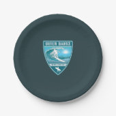 Surf Outer Banks North Carolina Papieren Bordje (Voorkant)