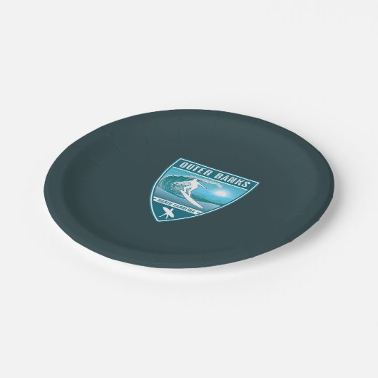 Surf Outer Banks North Carolina Papieren Bordje (Gekanteld)