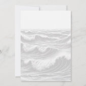 Surf paar bruiloft uitnodiging (Achterkant)