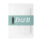 Surf Paar Bruiloft Uitnodigingen Wikkel (Voorkant Voorbeeld)