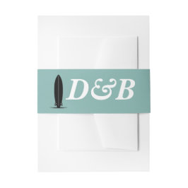 Surf Paar Bruiloft Uitnodigingen Wikkel