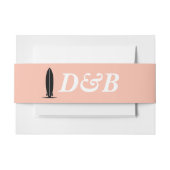 Surf Paar Bruiloft Uitnodigingen Wikkel (Voorkant Voorbeeld)