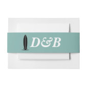 Surf Paar Bruiloft Uitnodigingen Wikkel (Voorkant Voorbeeld)