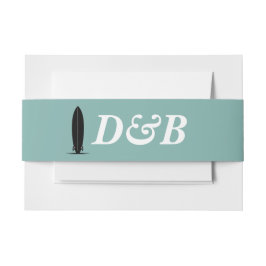 Surf Paar Bruiloft Uitnodigingen Wikkel