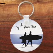 Surf Paar op de Sleutelhanger Beach (Voorkant)