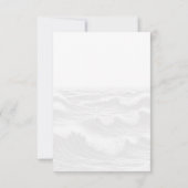 Surf paar voedsel keuzes RSVP kaartje (Achterkant)