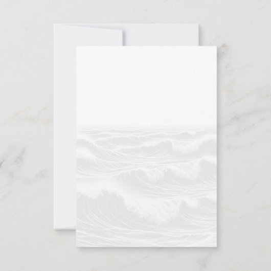 Surf paar voedsel keuzes RSVP kaartje (Achterkant)