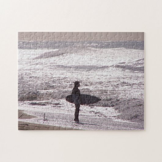 Surf Pacifische Surfer Surfboard Waves Puzzle Legpuzzel (Horizontaal)