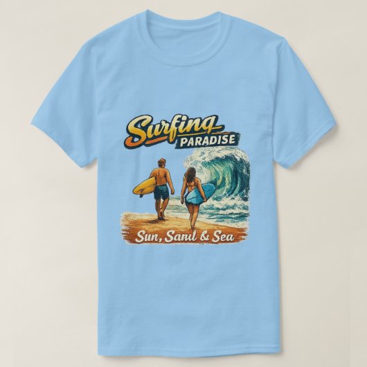 SURF PARADIJS T-SHIRT (Design voorkant)