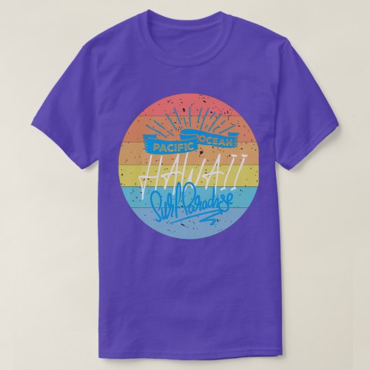 surf paradijs T Sticker in de Stille oceaan T-shirt (Design voorkant)
