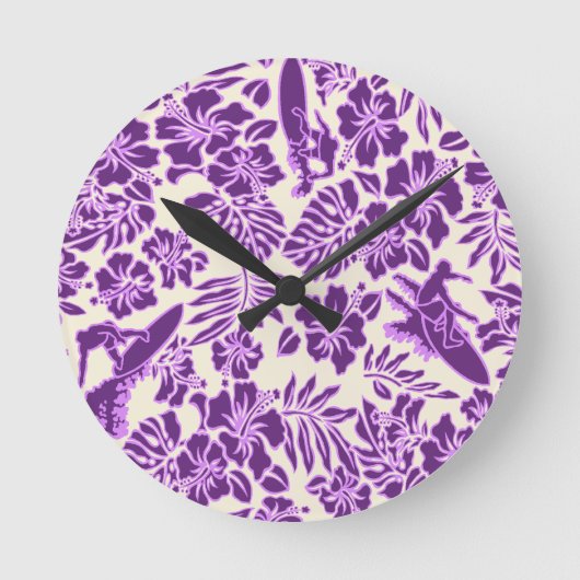 Surf Pareau Hawaïaanse wandklokken (Voorkant)