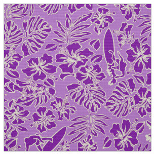 Surf Pareau Hawaiian Hibiscus Aloha Shirt Print Stof