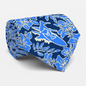 Surf Pareau Hawaiian Hibiscus, dubbelzijdig bedruk Stropdas (Opgerold)