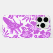 Surf Pareau Hawaiian Hibiscus Surfen Roze Case-Mate iPhone Case (Achterkant (horizontaal))