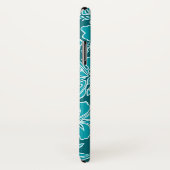 Surf Pareau Hawaiian Hibiscus Surfing Blauwgroen Case-Mate iPhone Case (Achterkant / rechts)