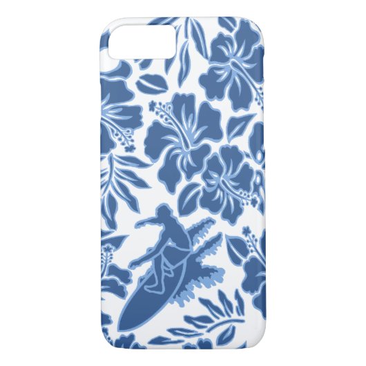 Surf Pareau Hawaiian Hibiscus Surfing Case-Mate iPhone Case (Achterkant)