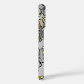 Surf Pareau Hawaiian Hibiscus Surfing Grey Case-Mate iPhone Case (Achterkant / Rechts)