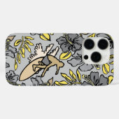 Surf Pareau Hawaiian Hibiscus Surfing Grey Case-Mate iPhone Case (Achterkant (horizontaal))