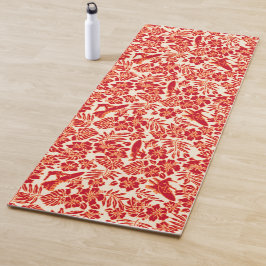 Surf Pareau Hawaiian Hibiscus Surfing - Red Yogamat