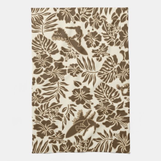 Surf Pareau Hawaiian Kitchen Towel Theedoek (Verticaal)