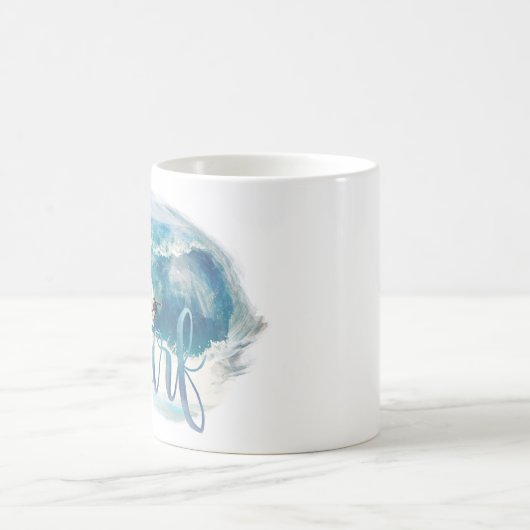 Surf penseelstijl koffiemok (Center)