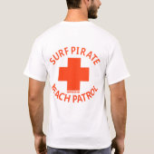Surf Pirate Beach Patrol T-shirt (Achterkant)