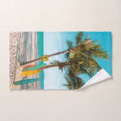 Surf planken op strandwerend kussen bad handdoek (Handdoek)