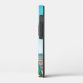 Surf planken op strandwerend kussen Case-Mate iPhone case (Achterkant / Links)