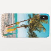 Surf planken op strandwerend kussen Case-Mate iPhone case (Achterkant (horizontaal))